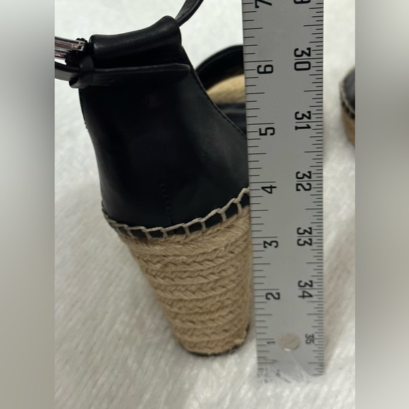 Vince Camuto Black Espadrille Sandals with Ankle Strap 💛🖤 - Picture 3 of 9
